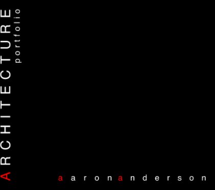 Aaron Anderson Portfolio 2010 book cover