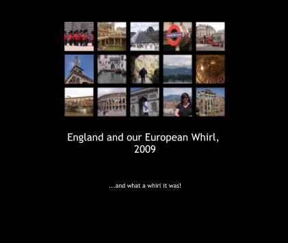 England and our European Whirl, 2009 book cover