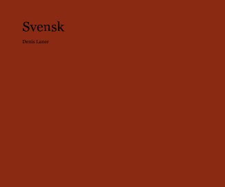 Svensk book cover