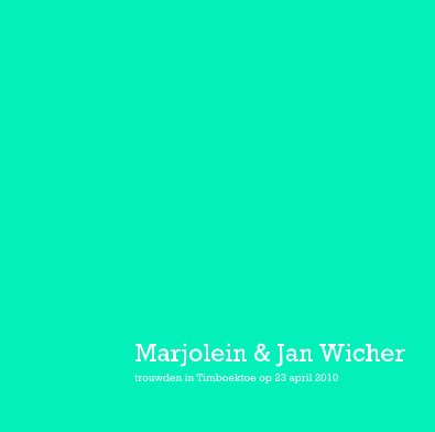 Marjolein & Jan Wicher book cover