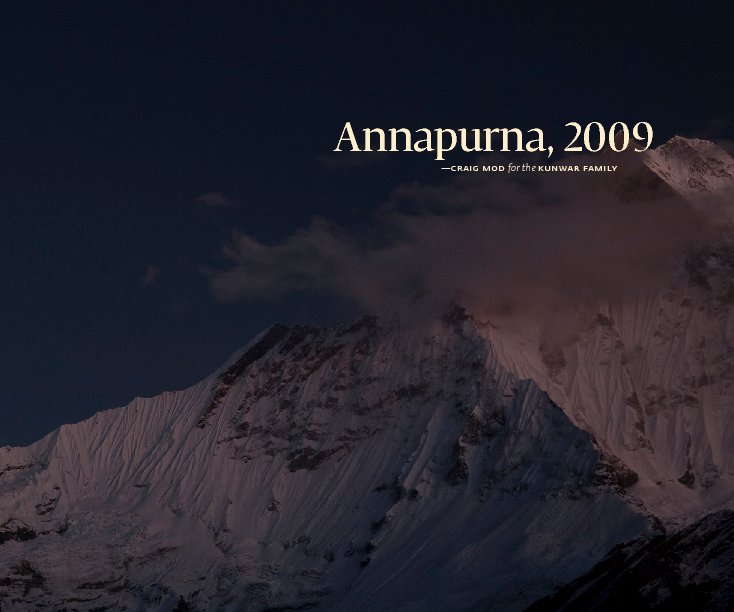 Ver Annapurna 2009 por Craig Mod