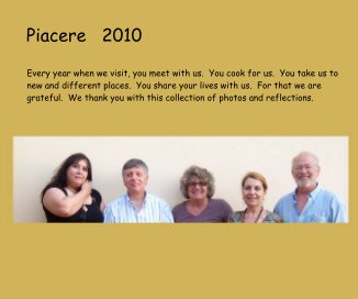 Piacere 2010 book cover