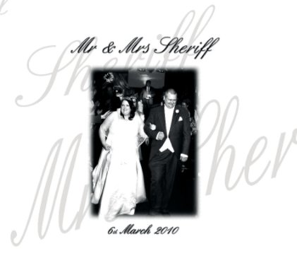 Mr & Mrs Sheriff wedding album book cover