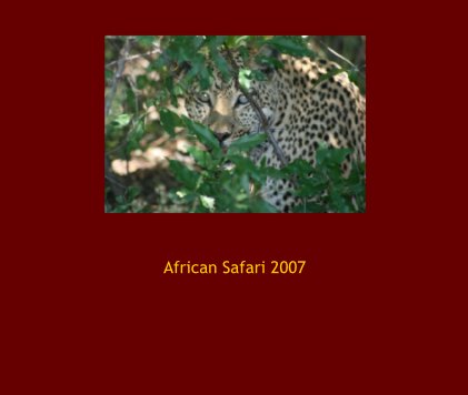 African Safari 2007 book cover