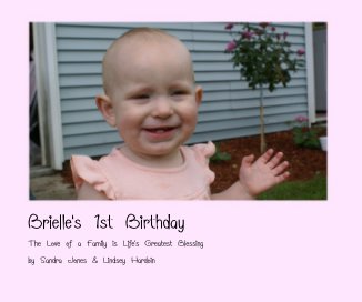 Brielle's 1st Birthday book cover
