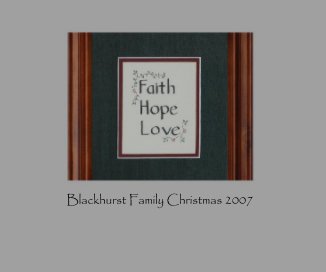 Blackhurst Family Christmas 2007 book cover