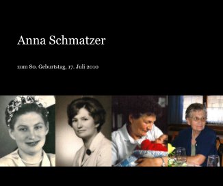 Anna Schmatzer book cover