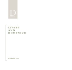 Linsey & Domenico wedding 2007 book cover