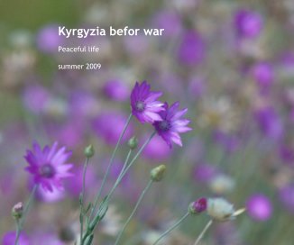 Kyrgyzia befor war book cover