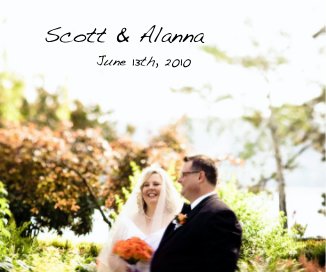 Scott & Alanna wedding day book cover