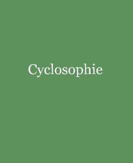 Cyclosophie book cover