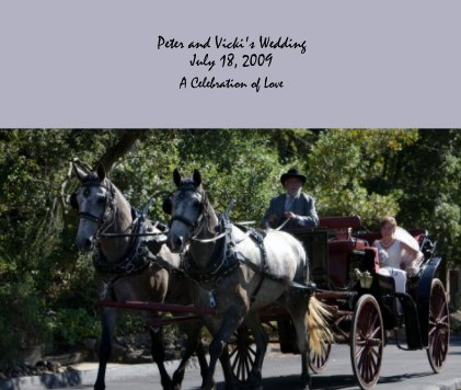 Peter and Vicki's Wedding July 18, 2009 book cover