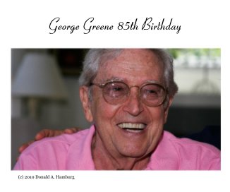 George Greene 85th Birthday book cover