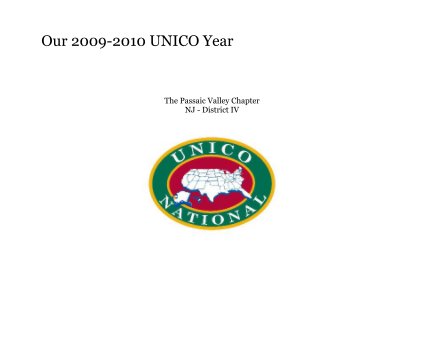 Our 2009-2010 UNICO Year book cover