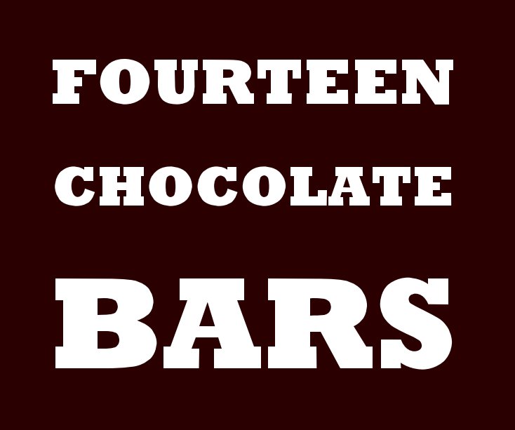 View Fourteen Chocolate Bars by Jonathan Lewis