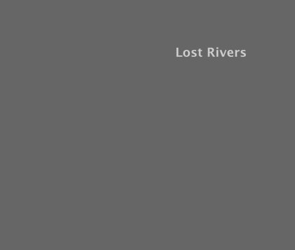 Lost Rivers book cover