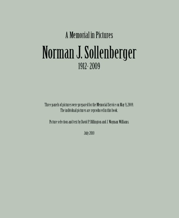 Norman J. Sollenberger nach J. Wayman Williams anzeigen