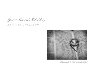 Joe & Emma's Wedding book cover