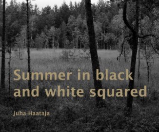 Summer in black and white squared book cover