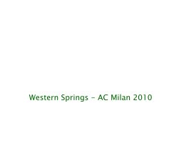 Western Springs - AC Milan 2010 book cover