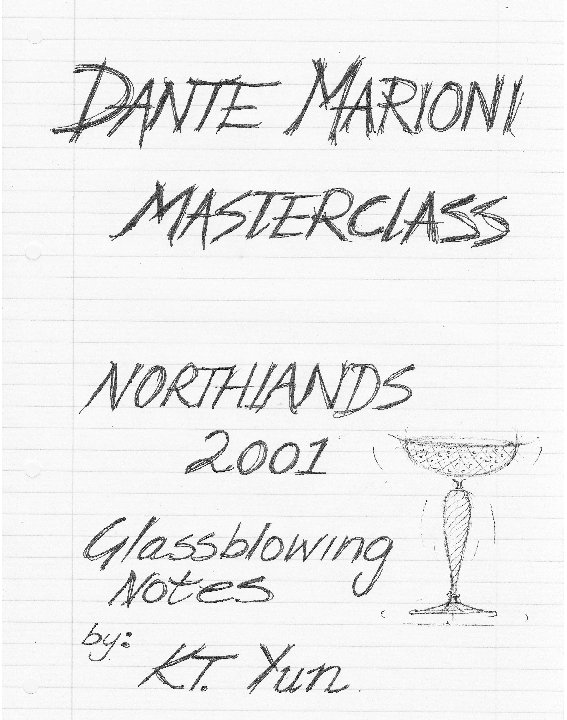 Ver Dante Marioni Masterclass - Northlands 2001 por KT Yun