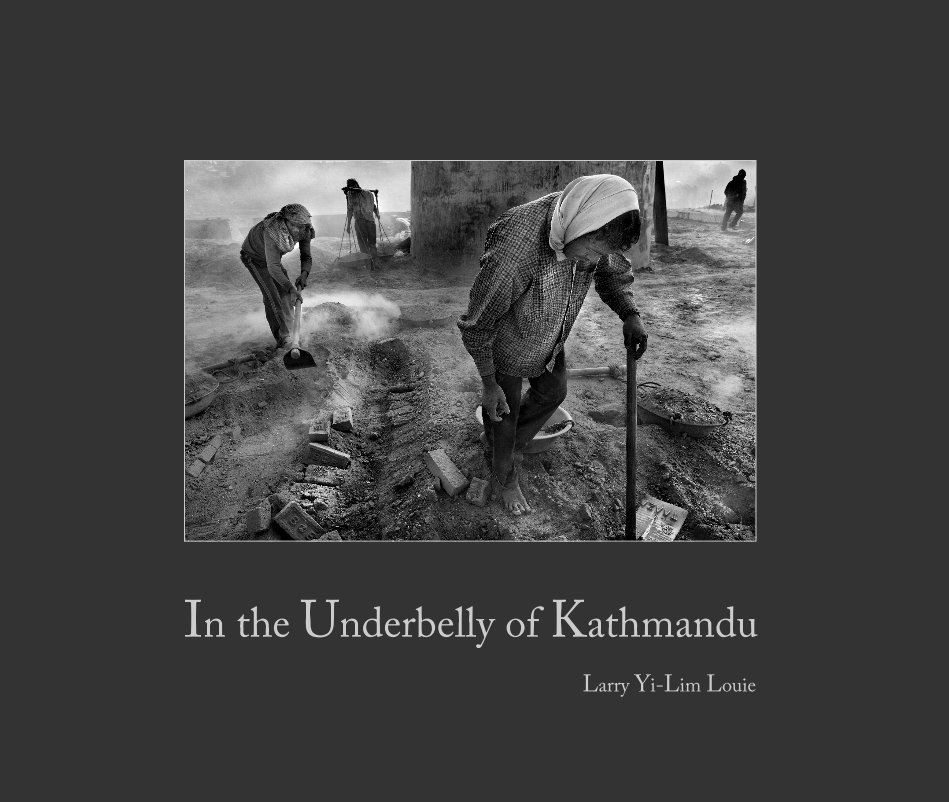 View In the Underbelly of Kathmandu (Large Hardcover Landscape Size) by Larry Yi-Lim Louie
