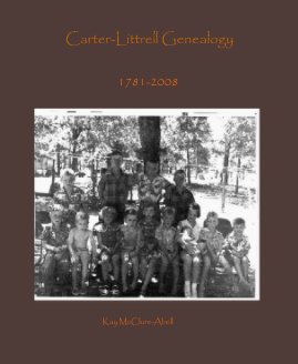 Carter-Littrell Genealogy book cover