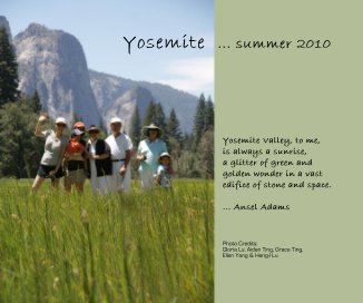 Yosemite ... summer 2010 book cover