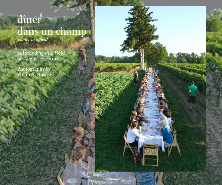 Ver dîner dans un champ dinner in a field por Photographs by Philip A. Russel