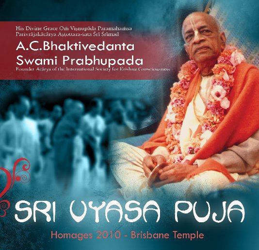 Sri Vyasa Puja 2010 nach brisbane temple anzeigen