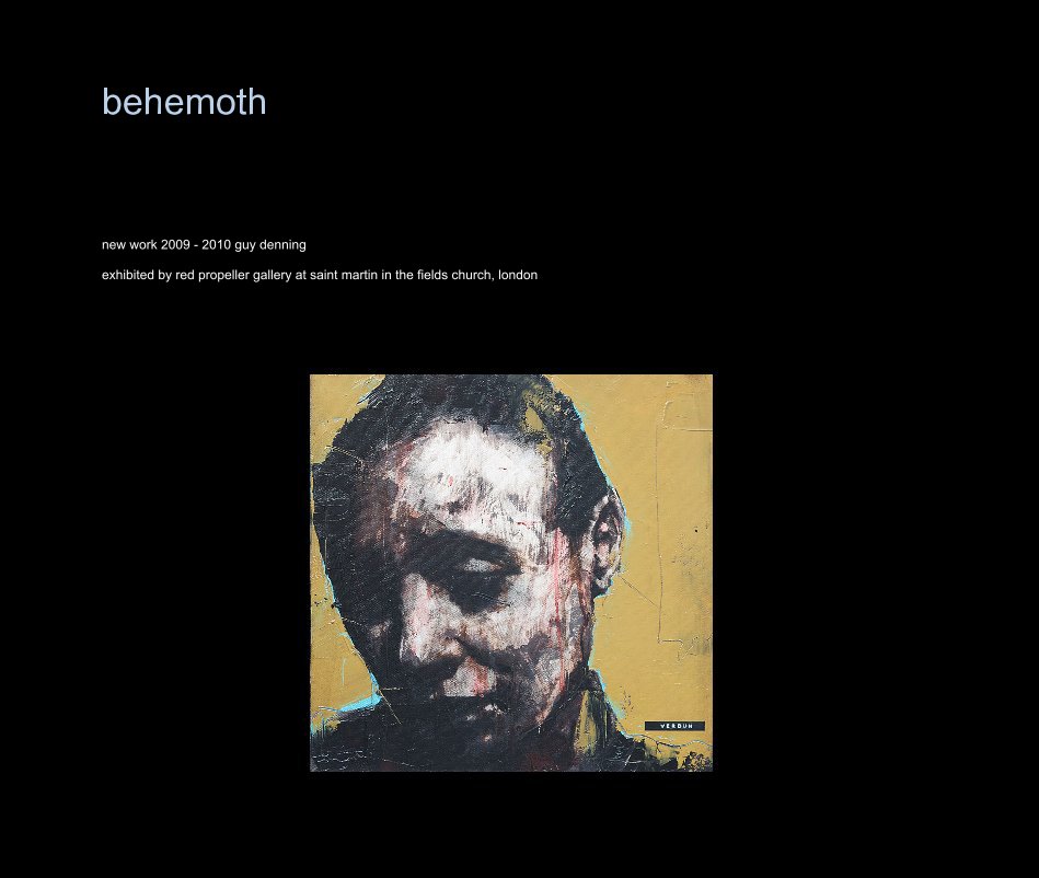 View Behemoth hardback catalogue 40 pages by guy denning