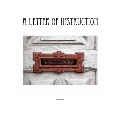 a letter of instruction book cover