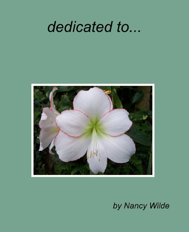 dedicated to nach Nancy Wilde anzeigen