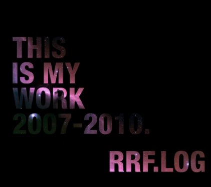 RRF WORK LOG book cover