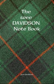 The wee DAVIDSON Note Book book cover