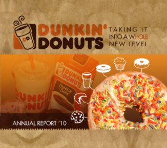 DunkinDonuts Annual Report book cover