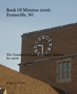 Book Of Minutes 2006: Evansville, Wi book cover