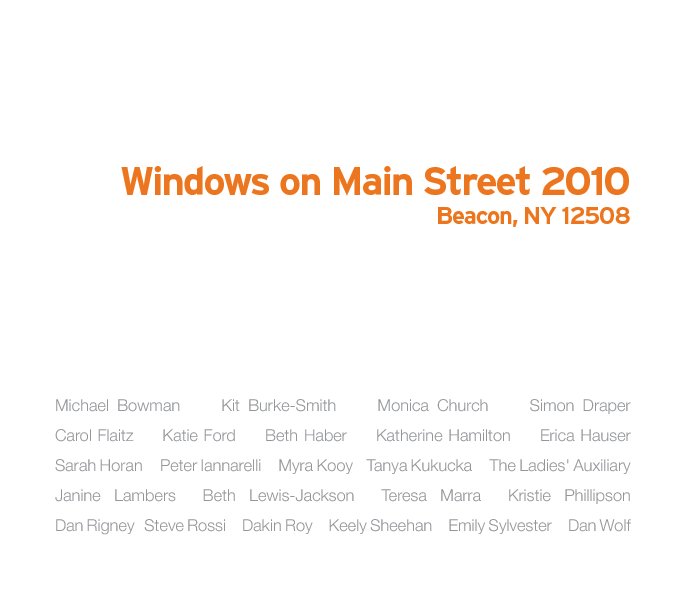 View Windows on Main Street 2010 by Christopher Albert, et. al.