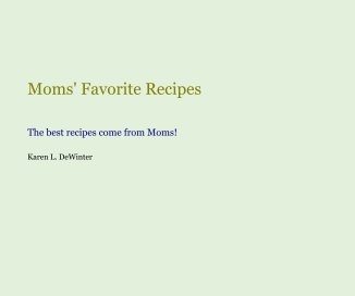 Moms' Favorite Recipes book cover