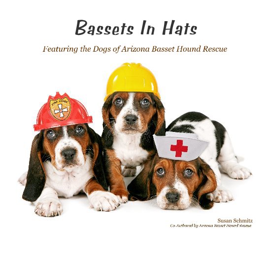 View Bassets In Hats (small softcover) by Susan Schmitz