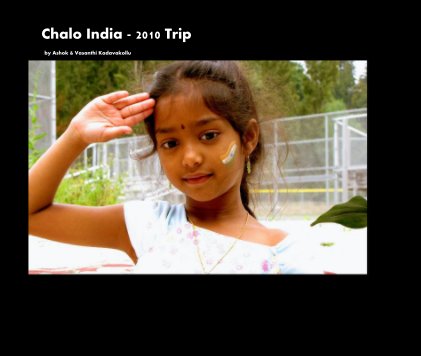 Chalo India - 2010 Trip book cover