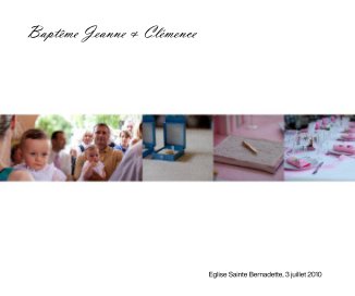 Baptême Jeanne & Clémence - version 3 book cover