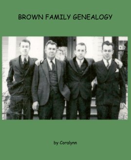 BROWN FAMILY GENEALOGY book cover