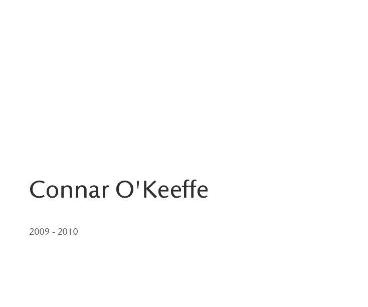 View Connar O'Keeffe by 2009 - 2010