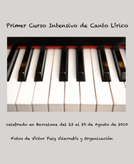 Primer Curso Intensivo de Canto lírico. book cover