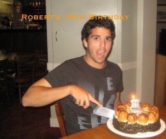 Robert's 18th Birthday book cover
