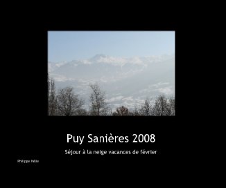 Puy Saniéres 2008 book cover