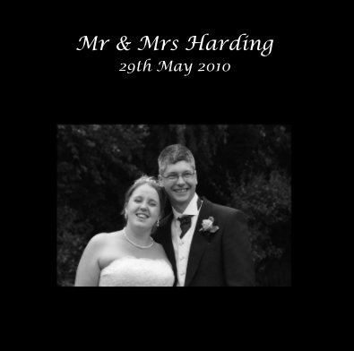 Mr & Mrs Harding 29th May 2010 book cover