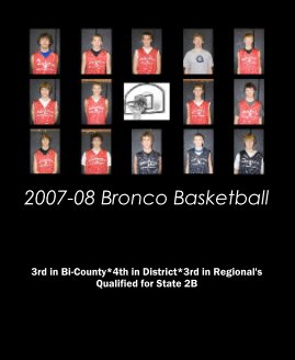 2007-08 Bronco Basketball book cover