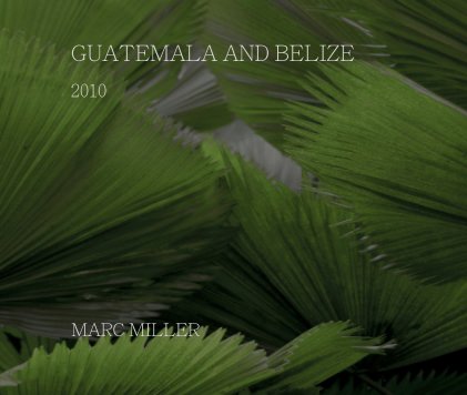 GUATEMALA AND BELIZE 2010 book cover